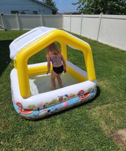 Intex Sun Shade Inflatable Pool, 62" X 62" X 48", for Ages 2+ Play Center Only 45 91VIUbcj4uL