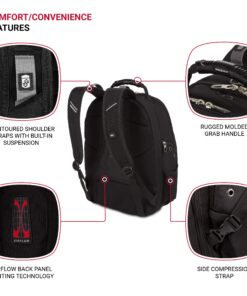 Alternative view of Swiss Gear SA1923 Black TSA Friendly ScanSmart Laptop Backpack - Fits Most 15 Inch Laptops and Tablets
