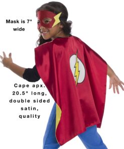 Rubie's Super Hero Cape Set Officially licensed DC Comics Assortment 4 Capes, 2 Masks, and 2 Headbands, One Size (Amazon Exclusive) Girls 18 91VNxt WZL
