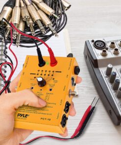 PYLE-PRO 8 Plug Audio Cable Tester - 8 In 1 Pro Audio Cable Tester Music Instrument/Studio Equipment Cable Connector Continuity Checker/Line Finder/Wire Tracker W/6 Way Switch, Led Light PCT10 8 91VOVsOH0nL