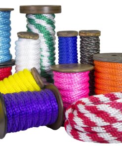 Ravenox Solid Braid Utility Rope | Made in the USA | All Purpose Solid Braid MFP Derby Cord for Crafts, Sports, Landscaping, Horse Tack, Pets & Décor | Dozens of Colors & Diameters of Rope by the Foot 3/8 Inch x 1000 Feet Black 15 91VPMJlToDL