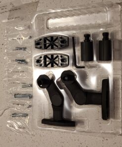 ECHOGEAR Speaker Wall & Ceiling Mount Pair - Universal Design Works with Vizio, Sony, & More - Tilt & Swivel Without Tools for Surround Sound - Easy to Install Indoors & Outdoors 76 91VQPGT a4L