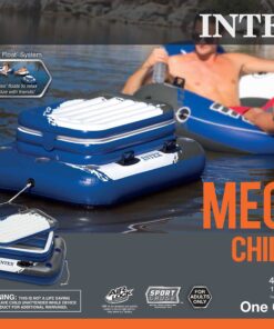 Intex Mega Chill II, Inflatable Floating Cooler, 48" X 38" 23 91VRXBoKoML