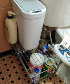 DecoBros Stackable Under Sink Cabinet Sliding Basket Organizer Drawer,Chrome Chrome 40 91VWug1r9YL