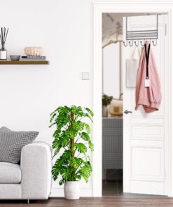 Deco Brothers Over The Door Hook Organizer with 6 Hooks, Silver 23 91VXXL9wc L