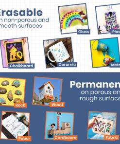 Chalkola Liquid Chalk Markers Erasable (30 Pack 6mm) Pastel + Neon Chalk Pens - Wet Wipe Washable Paint for Chalkboard Sign, Blackboards, Car Window, Glass, Bistro, Board, Mirror - 6mm Reversible Tip Bold Tip - 6mm 25 91VXo9Pu8vL