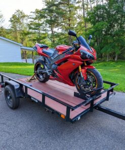 Extreme Max 5001.5010 Motorcycle Wheel Chock, Black Standard 54 91VY3OXSpDL