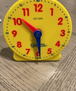Learning Resources Big Time Student Clock, Teaching & Demonstration Clock, Develops Time and Early Math Skills, Ages 5+, Clock for Learning, 12 Hour,Back to School Gifts 27 91VbQVPEeL