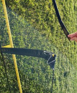 A11N Portable Pickleball Net System, Designed for All Weather Conditions with Steady Metal Frame and Strong PE Net, Regulation Size Net with Carrying Bag Yellow,black 35 91ViXAREIuL