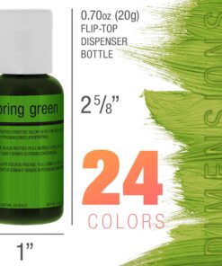 U.S. Cake Supply Deluxe 24 Bottle Airbrush Cake Color Set - The 22 Most Popular Colors in 0.7 fl. oz. (20ml) Bottles - Safely Made in the USA product 19 91VnPdm3agL