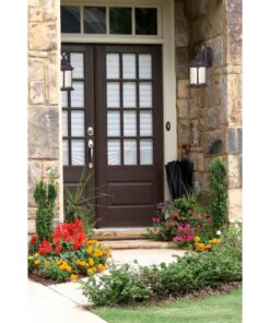 Westinghouse Lighting 6230600 New Haven One-Light Exterior Wall Lantern on Steel with Clear Seeded Glass, Black,Oil Rubbed Bronze Finish, (1 Pack) 21 91VnQtiBAwL