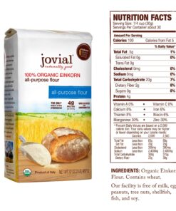Alternative view of Jovial Einkorn 100% Organic Einkorn All Purpose Flour - Baking Flour, High Protein, Non-GMO, USDA Certified Organic, Unbleached Flour, Product of Italy, Organic All Purpose Flour - 32 Oz, 5 Pack 2 Pound (Pack of 5)