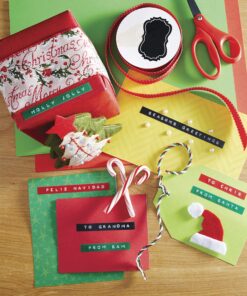 DYMO Embossing Label Maker with 3 DYMO Label Tapes 25 91W UrnGd L