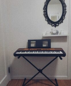 Stage Rocker Single-X Style Classic Folding Keyboard & Digital Piano Stand, Adjustable Width & Height, Durable & Sturdy, Easy to Assemble for Travel/Storage, Sleek Black, Powered by Hamilton(SR524000) 30 91W4AW6hxL 1