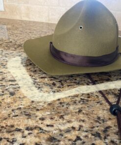 Olive Green Park Ranger/Mountie/ Smokey Bear Hat-One Size Fits Most Adults 14 91W95TgSSKL