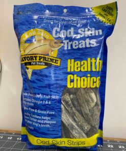 Savory Prime Cod Skin Fish Strips, 16-Ounce, No Artificial Color, All Breed Sizes (62016) 30 91WB4RGQsmL