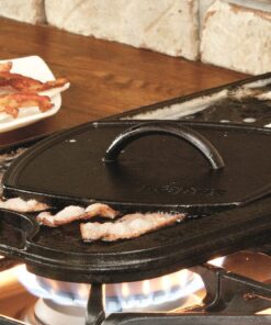 Lodge LPGI3 Cast Iron Reversible Grill/Griddle, 20-inch x 10.44-inch, Black 20 Inch Double Burner 47 91WFTddrTfL