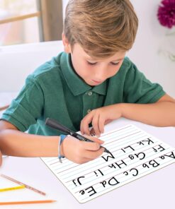 5 Pack Double Sided Whiteboards Lined Dry Erase Board for Kids Ruled Writing Board Handwriting Practice for Kids Small White Board Dry Erase Boards Lines 9x12 Student 5 Dry Erase Markers Included 29 91WFcWOZxkL