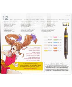 Prismacolor Premier Double-Ended Art Markers, Fine and Chisel Tip, Manga Colors, 12 Pack 35 91WQedSIkSL