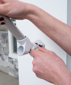 Valley Forge, American Flag, Aluminum Bracket White Powder Coated, 2-Position Pole Holder 1 inches 23 91WR59K2a2L