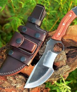 AX-7000 Custom Gift Forged Carbon Steel Viking Axe with Rose Wood Shaft, Tracker Knife Included (0019) 15 91WS40FtnHL