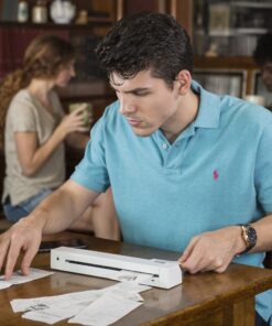 Doxie Go SE - The Intuitive Portable Document Scanner with Rechargeable Battery and Easy Software for Home, Office, or Work from Home Battery Sheetfed 32 91WUZE6wk2L 1