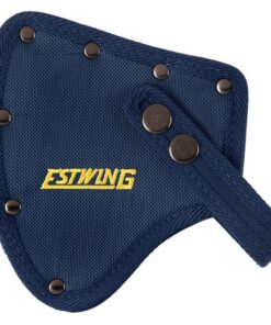ESTWING Camper's Axe - 16" Hatchet with Forged Steel Construction & Shock Reduction Grip - E44A 16" (Inches) Blue 29 91WYyuqcMeL 1