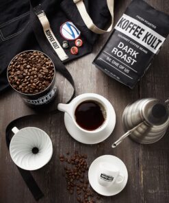 Koffee Kult Dark Roast Whole Bean Coffee - Small Batch Gourmet Aromatic Artisan Blend 100% Arabica Coffee Beans Organically Sourced (Dark Roast, 32oz) 2 Pound (Pack of 1) 25 91WdTfm1G L
