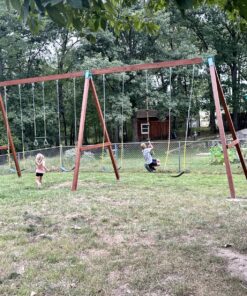 Eastern Jungle Gym Easy 1-2-3 A-Frame 2 Brackets for Swing Set with All Mounting Hardware, Green 2 A-Frame Swing Set Brackets 46 91WmptDslKL