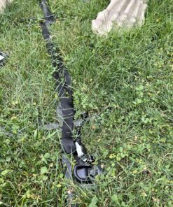 Eurmax USA 4-Pc Pack Spiral Stakes Heavy Duty Anchor Kit Ice Screw Anchor for Trampoline, Tents, tarps, Canopies,car Ports,Dog tie Out and etc Bonus Tie Down Straps 4-Pc Pack (Black) Black 31 91X 1teg5EL