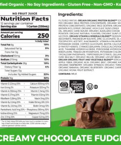 Alternative view of Orgain Organic Nutritional Protein Shake, Creamy Chocolate Fudge - 16g Grass Fed Whey Protein, Meal Replacement, 20 Vitamins & Minerals, Gluten & Soy Free, 11 Fl Oz (Pack of 12) (Packaging May Vary) 11.00 Fl Oz (Pack of 12)