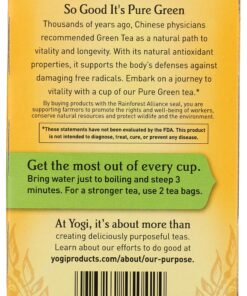 Yogi Tea, Green Tea Pure Green, 16 Count 9 91X89BvgYL