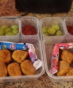 6 Pack - SimpleHouseware Color Reusable 3-Compartment Meal Prep Container Boxes (36 ounces) 6 Pack 37 91XCLNHhisL