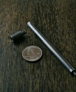 Alternative view of PicoPen Ti -Titanium Mini Ballpoint Pen with Magnetic Keychain Holder, Black Ink Medium Point Pocket Pen for Writing, Bullet Journaling, Taking Notes in Office, Business, and Everyday Carry