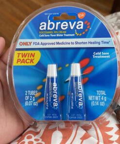 Abreva 10 Percent Docosanol Cold Sore Treatment, Treats Your Fever Blister in 2.5 Days - 0.07 oz Tube x 2 28 91XGhvOv0wL