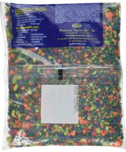 Alternative view of Pure Water Pebbles Aquarium Gravel, 2-Pound, Neon Rainbow