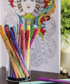 Premium Felt Tip Pen - STABILO Pen 68 - Wallet of 30 - Assorted colors incl 6 Neon 30 Count (Pack of 1) Multicolor 26 91XL1P AnLL