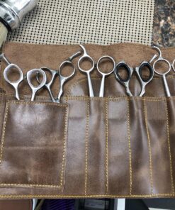 Rustic Genuine Leather Pencil Roll - Pen and Pencil Case - Dark Brown 52 91XRr8nhExL