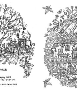 Secret Village - A Coloring Book Adventure: Beyond the Garden Gate, Beneath the Forest Floor, Among the Hollow Trees - A Mystery Endures! (Purse Sized ... & Inspirational for Ages 9 to Adult) 72 91XZQPZU5SL 1