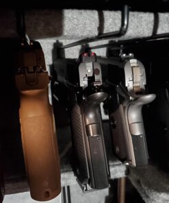 E-ONSALE AmeriGun Club Easy Use Gun Hanger Pack of 4 Original Handgun Hangers 1.00" x 4.00" x 11.80" Black 17 91XaHQCIwVL