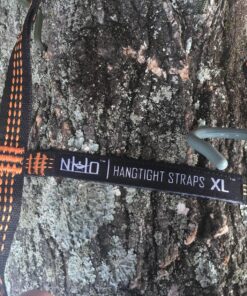 Nature's Hangout XL Hammock Straps - 10 feet (20 ft, 32 Loops Total). Longest, Strongest & Most Versatile. Quick Easy Setup for All Hammocks. Lightweight & Tree Friendly. No Stretch Polyester Black 43 91XaczLQnuL