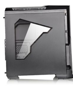 Thermaltake Versa N21 Black Edition Translucent Window Panel SPCC ATX Mid Tower Computer Chassis CA-1D9-00M1WN-00 35 91Xe6QkwoqL