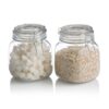 Klikel Glass Jar With Lid - Glass Canister 32oz - 2pc Canister Set For Kitchen Counter - Cookie Jar - Glass Storage Jar - Flour Canister Clear Lid 20 91XowVVaphL