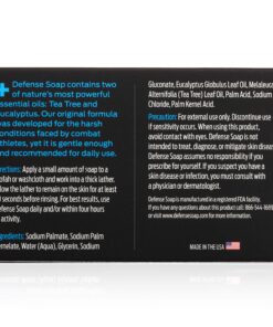 Defense Soap 4.2 Oz Bar - 100% Natural Tea Tree and Eucalyptus Oil Classic 4.2 Ounce (Pack of 1) 19 91Xv7gTscL