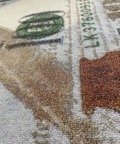 Machine Washable $100 Bill Design Non-Slip Rubberback 22x53 Modern Runner Rug for Hallway, Kitchen, Bedroom, 22" x 53", Multicolor Money New $100 Runner - 22" x 53" 34 91XzKQ8uCaL