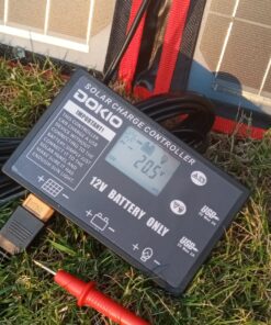 DOKIO 160W 18V Portable Solar Panel Kit (ONLY 9lb) Folding Solar Charger with 2 USB Outputs for 12v Batteries/Power Station AGM LiFePo4 RV Camping Trailer Car Marine…… 53 91Y3SeS kBL