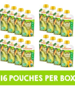 Alternative view of HAPPYTOT Organics Super Foods Stage 4, Pears, Mangos and Spinach + Super Chia, 4.22 Ounce Pouch (Pack of 16) packaging may vary Pack of 16