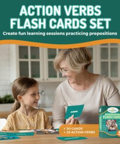 Prepositions, Emotions & Action Verbs Flash Cards Set - 149 Educational Photo Cards with Learning Games - for Toddlers, Adults, Preschool Prep, Speech Therapy Materials and ESL Teaching Materials 12 91Y7IK46GL