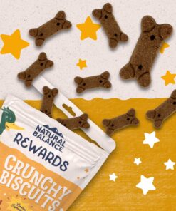Natural Balance Limited Ingredient Rewards Crunchy Biscuits, Grain-Free Dog Treats for Adult Dogs of All Breeds, Duck Recipe, 28 Ounce (Pack of 1) 28 Ounce (Pack of 1) 14 91YBQBOS0L