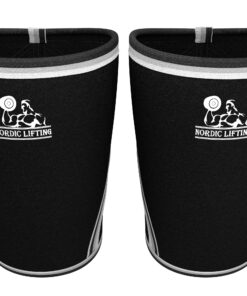 Nordic Lifting Elbow Sleeves (1 Pair) Support & Compression for Weightlifting, Powerlifting, Cross-Training & Tennis - 5mm Neoprene Sleeve for the Best Performance - Both Women & Men Black Large 13 91YHSzcRFfL 1